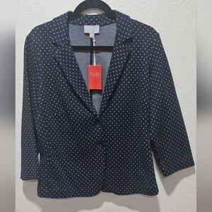 Pure Collection 100% Cotton Jersey Blazer Size 12